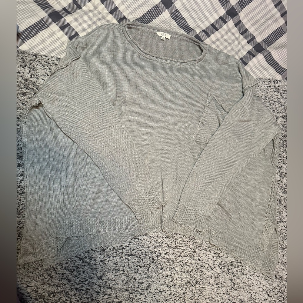 Easel Los Angeles,grey oversized sweater, Medium